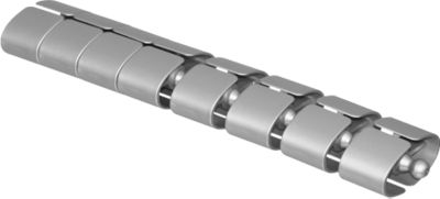 Kabelschlange Premium, L 750 mm, weißaluminium