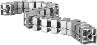 Kabelschlange Quadro, L 750 mm, silber