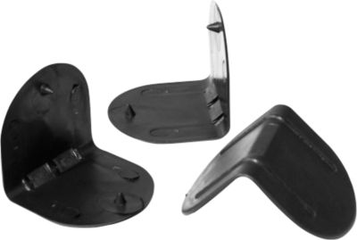 Kantenschützer mit Haltedorn, schwarz, 2000 Stück