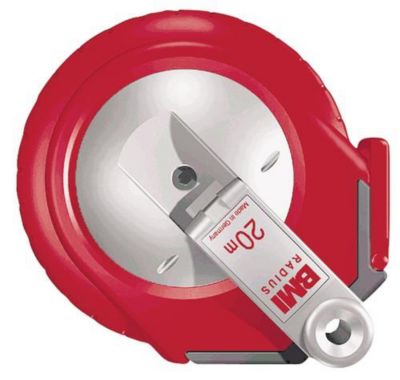 Kapselbandmass RADIUS L.10m Band-B.13mm A mm/cm EG II Ku.weiss