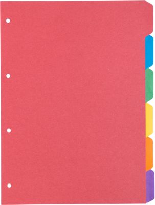 Kartonregister Schäfer Shop Select, 5er Pack, 4-fach Lochung, 160 g/qm Recyclingkarton, 6-teilig