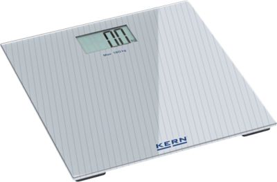 Kern Design Badezimmerwaage MGD 100K-1S05, Wägebereich 180 kg/Ablesbarkeit 100 g, Batteriebetrieb, Glas, 5 Stück