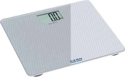 Kern Design Badezimmerwaage MGD 200K-1L, Wägebereich 250 kg/Ablesbarkeit 100 g, Batteriebetrieb, Glas