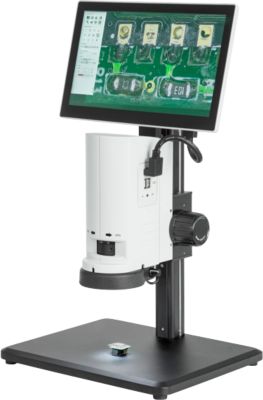 KERN Videomikroskop OIV-254, für Bildaufnahmen, 12" LC-Display, 1920 x 1080 px, 2 MP Kamera, Zoofunktion 0,7-5 x, HDMI/USB, Netzbetrieb