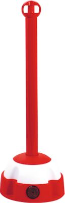 Ketten-Warnständer, roter Pfosten