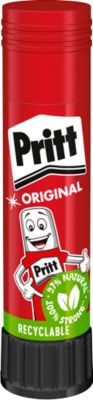 Klebestift PRITT, Multipack 10 x 11 g, anwendbar bei Papier/Pappe/Fotos, umweltschonend, auswaschbar bei 20° C, farblos
