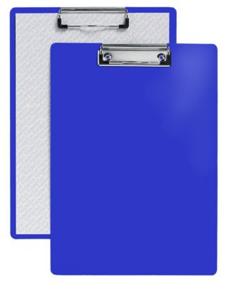 Klemmbrett DIN A4,  Klemme mit schützenden Kunststoffecken, PP, blau
