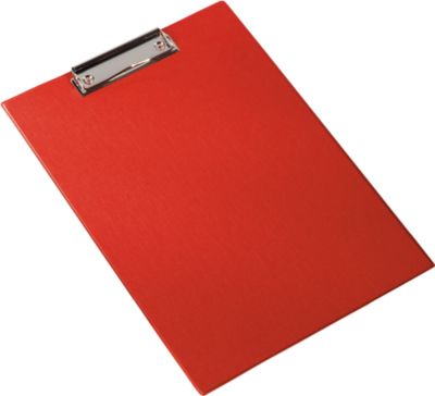 Klemmbrett, DIN A4, Kunststoff, mit Aufhängöse, rot