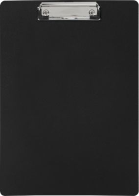 Klemmbrett Maul, A4, Klemmweite 8 mm, Klemme an kurzer Seite, bruchsicher, Polypropylen, schwarz