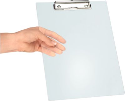 Klemmbrett MAUL, DIN A4, mit Aufhängeöse, 318 x 226 x 15 mm, Kunststoff, transparent