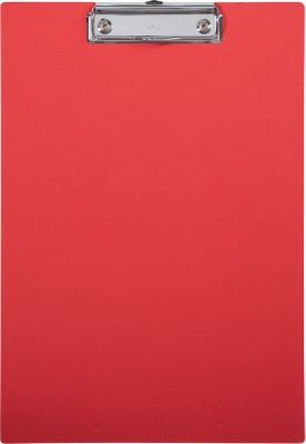 Klemmbrett Maul MAULbalance, A4-Hochformat, Klemmweite 8 mm, individualisierbar, aufhängbar, L 325 x B 225 x H 14 mm, Karton, recycelbar, rot