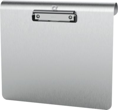 Klemmbrett Maul MAULmedic, Format DIN A4 , Querformat, Klemmweite 8 mm, auch zum Aufhängen, Aluminium, silber