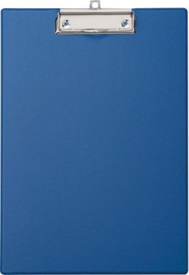 Klemmbrett Maul MAULpoly, A4-Hochformat, Klemmweite 8 mm, aufhängbar, L 320 x B 230 x H 13 mm, Karton/Polypropylen, blau