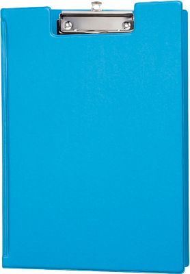 Klemmmappe MAUL, DIN A4, mit Metallklammer, Stiftehalter, 319 x 229 x 13 mm, Karton mit Folienüberzug, hellblau