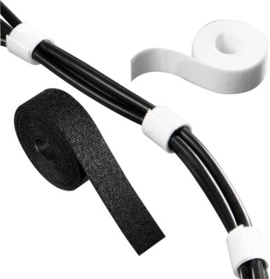 Klettband HellermannTyton, B 12 x L 1000 mm, weiß