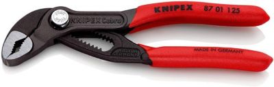 KNIPEX Wasserpumpenzange Cobra, L 125 mm, Spannweite 27 mm, poliert, Kunststoffgriff, selbstklemmend
