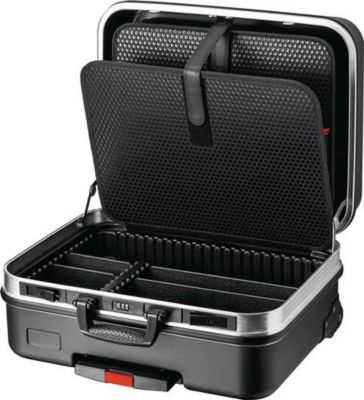 KNIPEX Werkzeugkoffer Big Basic Move, Leerkoffer ohne Werkzeug, rollbar, bis 20 kg, B 515 x T 430 x H 280 mm, ABS-Kunststoff, schwarz