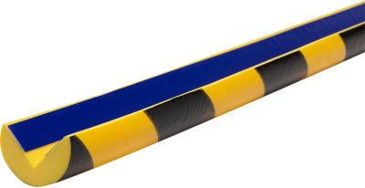 Knuffi® Eckschutz Typ A Frost, selbstklebend, stoßdämpfend, -40 °C bis +100 °C, PU-Schaum, 1 m, gelb/schwarz