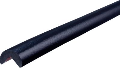 Knuffi® Eckschutz Typ A Removable, selbstklebend, wiederverwendbar, stossdämpfend, PU-Schaum, 1 m, -40 °C bis +80 °C, schwarz