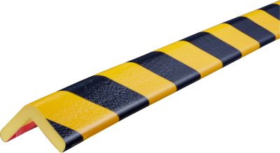 Knuffi® Eckschutz Typ H Frost, selbstklebend, stoßdämpfend, -40 °C bis +100 °C, 1 m, PU-Schaum, gelb/schwarz