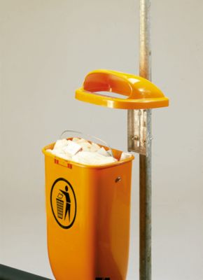 Komplett-Angebot Papierkorb/Rohr, orange 