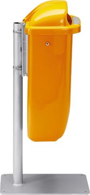 Komplett-Angebot Papierkorb/Ständer, orange