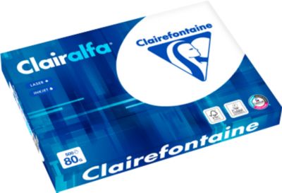 Kopierpapier Clairefontaine Clairalfa, DIN A3, 80 g/m², hochweiß, 5 x 500 Blatt