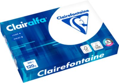 Kopierpapier Clairefontaine Clairalfa, DIN A4, 120 g/m², hochweiß, 1 x 250 Blatt