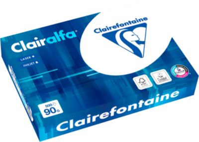 Kopierpapier Clairefontaine Clairalfa, DIN A4, 90 g/m², hochweiß, 5 x 500 Blatt	
