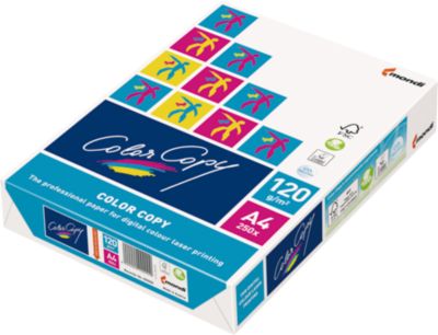 Kopierpapier Mondi Color Copy, DIN A4, 120 g/m², reinweiß, 1 Karton = 2 x 250 Blatt