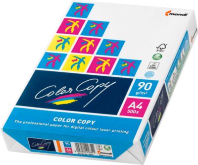 Kopierpapier Mondi Color Copy, DIN A4, 90 g/m², reinweiß, 1 Paket = 500 Blatt