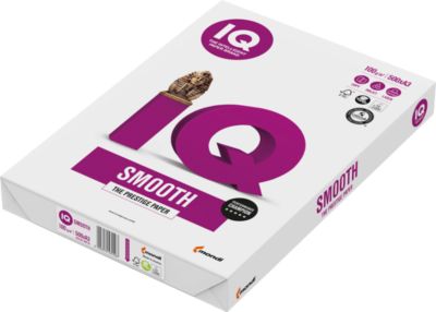 Kopierpapier Mondi IQ Smooth, DIN A3, 100 g/m², hochweiß, 1 Karton = 4 x 500 Blatt