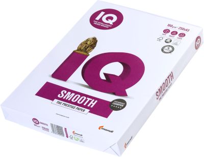 Kopierpapier Mondi IQ Smooth, DIN A3, 160 g/m², hochweiß, 1 Paket = 250 Blatt