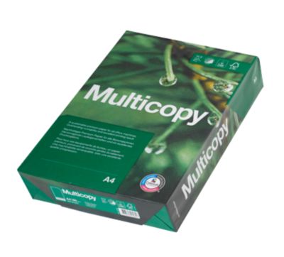 Kopierpapier Multicopy, DIN A4, 90 g/m², hochweiß, 1 Paket = 500 Blatt