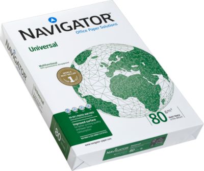 Kopierpapier Navigator Universal, DIN A3, 80 g/m², hochweiß, 1 Paket = 500 Blatt