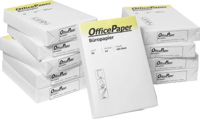 Kopierpapier Standard, DIN A4, 80 g/m², weiß, 1 Karton = 10 x 500 Blatt
