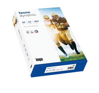 Kopierpapier tecno dynamic, DIN A4, 80 g/m², hochweiß, 2 Karton = 10 x 500 Blatt