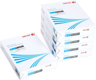 Kopierpapier Xerox Business ECF, DIN A4, 80 g/m², weiß, 1 Karton = 5 x 500 Blatt