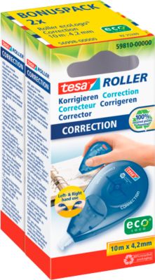 Korrektur-Roller tesa® Sideway, Sparpack mit 2 Stück, B 4,2 mm x L 10 m