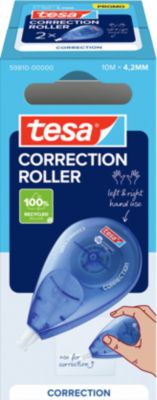Korrektur-Roller tesa® Sideway, Sparpack mit 2 Stück, B 4,2 mm x L 10 m