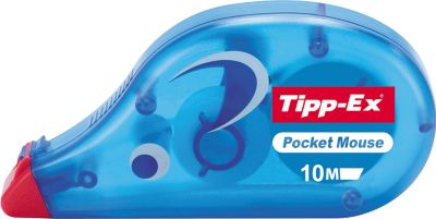 Korrekturroller Tipp-Ex Pocket Mouse, blau, mit Band L 10 m x B 4,2 mm