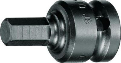 Kraftschrauber-Steckschlü ssel-Einsatz IN K 19 1/2 Zoll SW 6mm L.44mm GEDORE