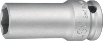 Kraftschraubersteckschlüs seleinsatz 750 L 1 Zoll 6KT SW 27mm L.100mm ASW