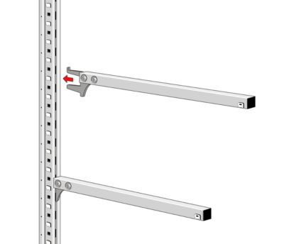 Kragarmkonsole, für Kragarmregal KR 3000, T 500 mm