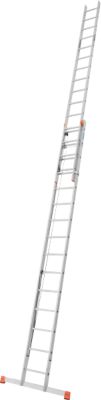 Krause Alu-Sprossenseilzugleiter ROBILO 129840, 2 x 15 Sprossen