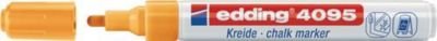 Kreidemarker 4095 neonorange Strich-B.2-3mm Rundspitze EDDING, 10 Stück