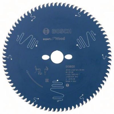 Kreissägeblatt AD 254mm Z.80 WZ Bohr.30mm Schnitt-B.2,6mm HM BOSCH