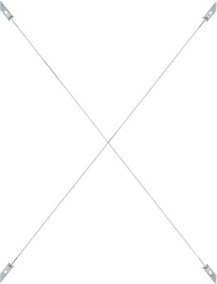 Kreuzverband für Regalsystem R 3000, für Feldbreite 994 mm, Höhe 1325 mm