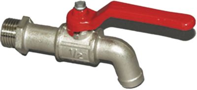 Kugelauslaufhahn 3/4" Messing vernickelt