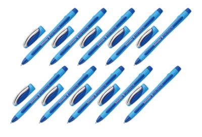 Kugelschreiber Slider Memo, blau, 10 Stück